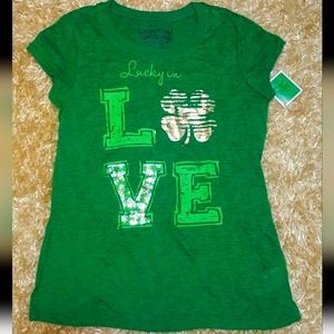 NWT St Patrick's Burnout T-shirt